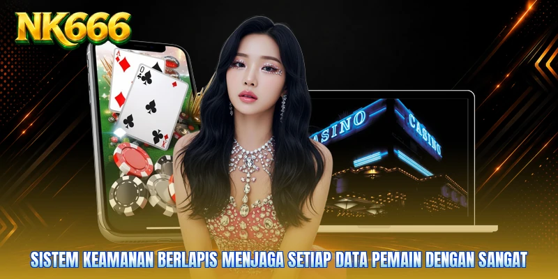 Sistem keamanan berlapis menjaga setiap data pemain dengan sangat